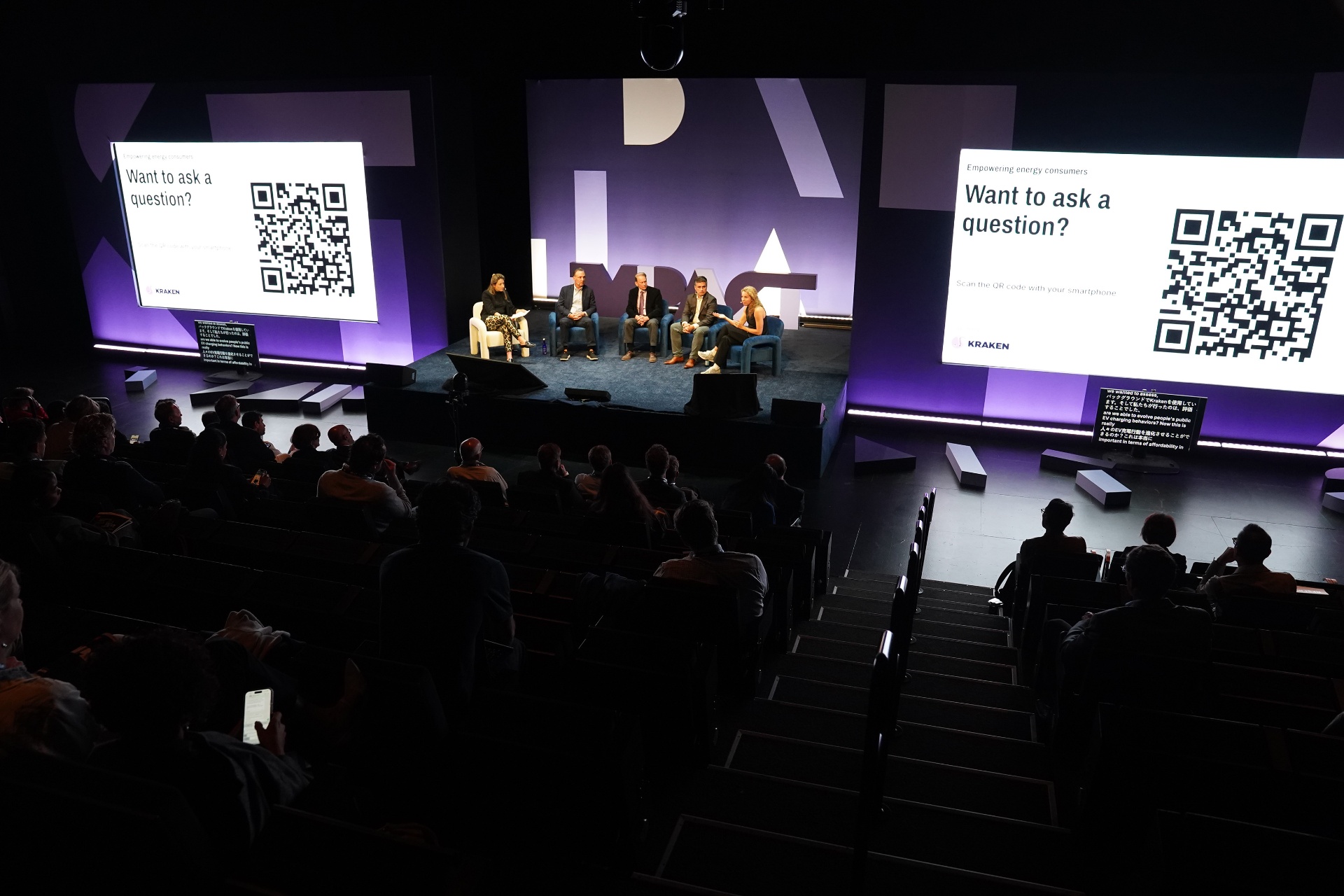 Panel discussion on the Impact main stage with live translation and audience Q&A
